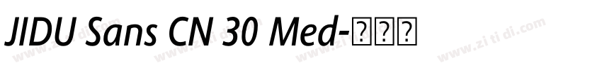 JIDU Sans CN 30 Med字体转换